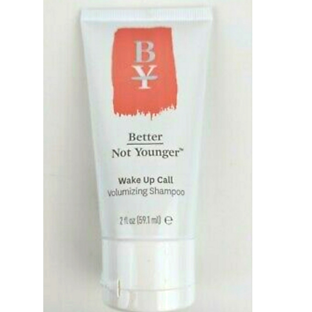 BETTER NOT YOUNGER WAKE UP CALL VOLUMIZING SHAMPOO.